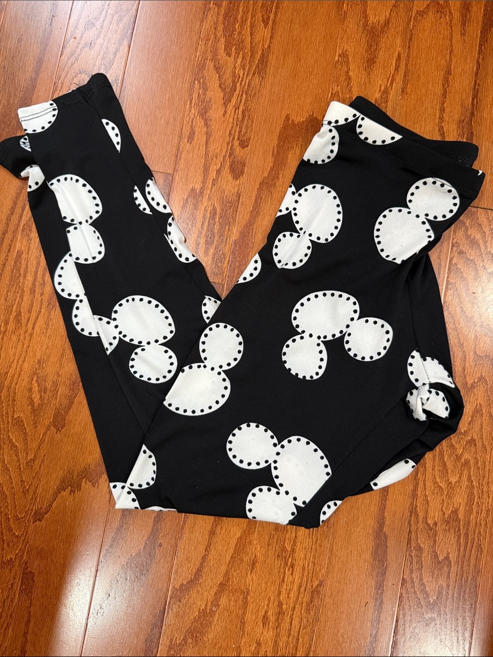 Diamond Kit Mickey Mouse Silhouette Leggings Size Medium